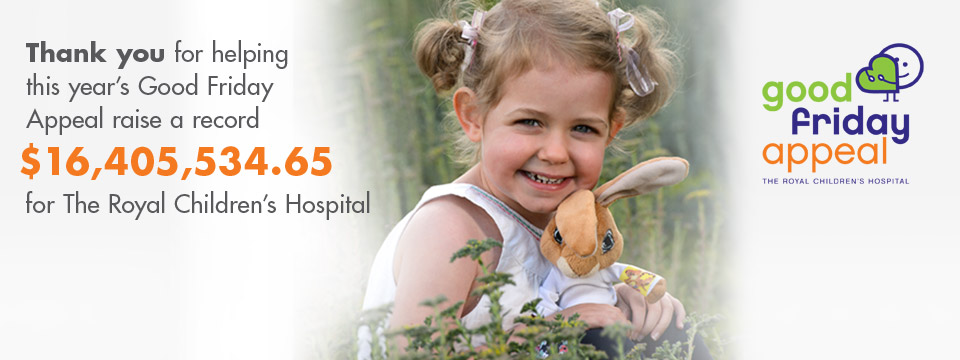 Good Friday Appeal raises a record $16,405,534.65
