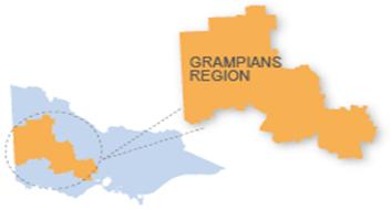 Grampians region map