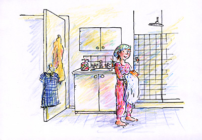 Washing hands cartoon