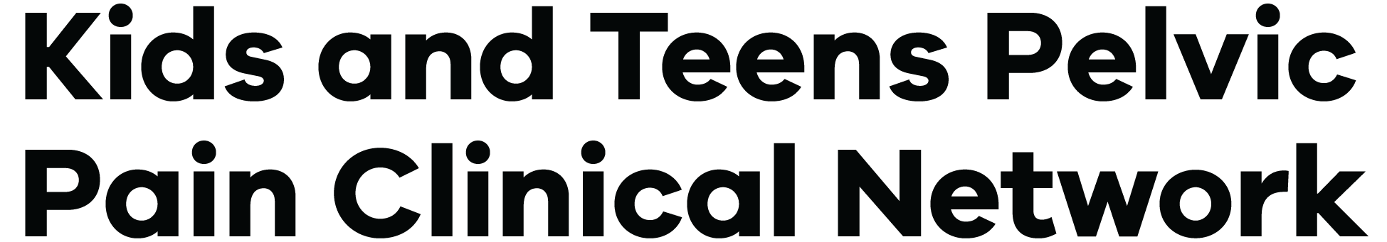 Kids and Teens Pelvic Pain Clinical Network