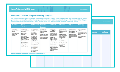 Melbourne-Childrens-impact-planning-template