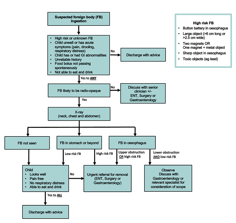 Foreign body ingestion - treatment