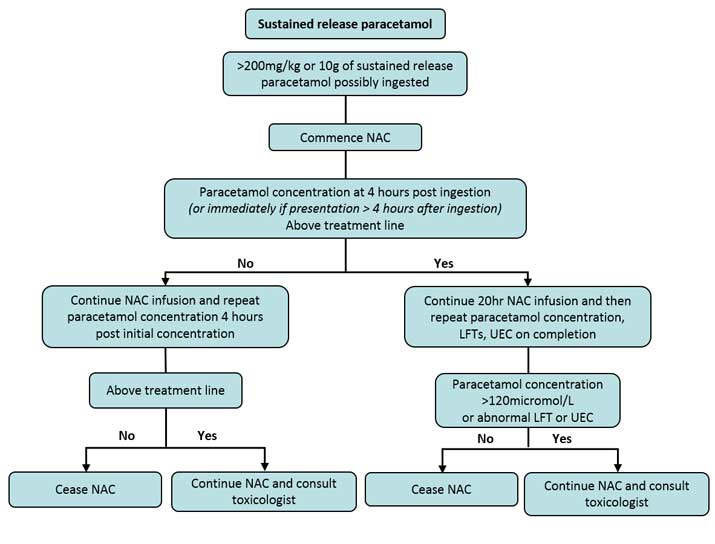 Paracetamol Overdose Chart