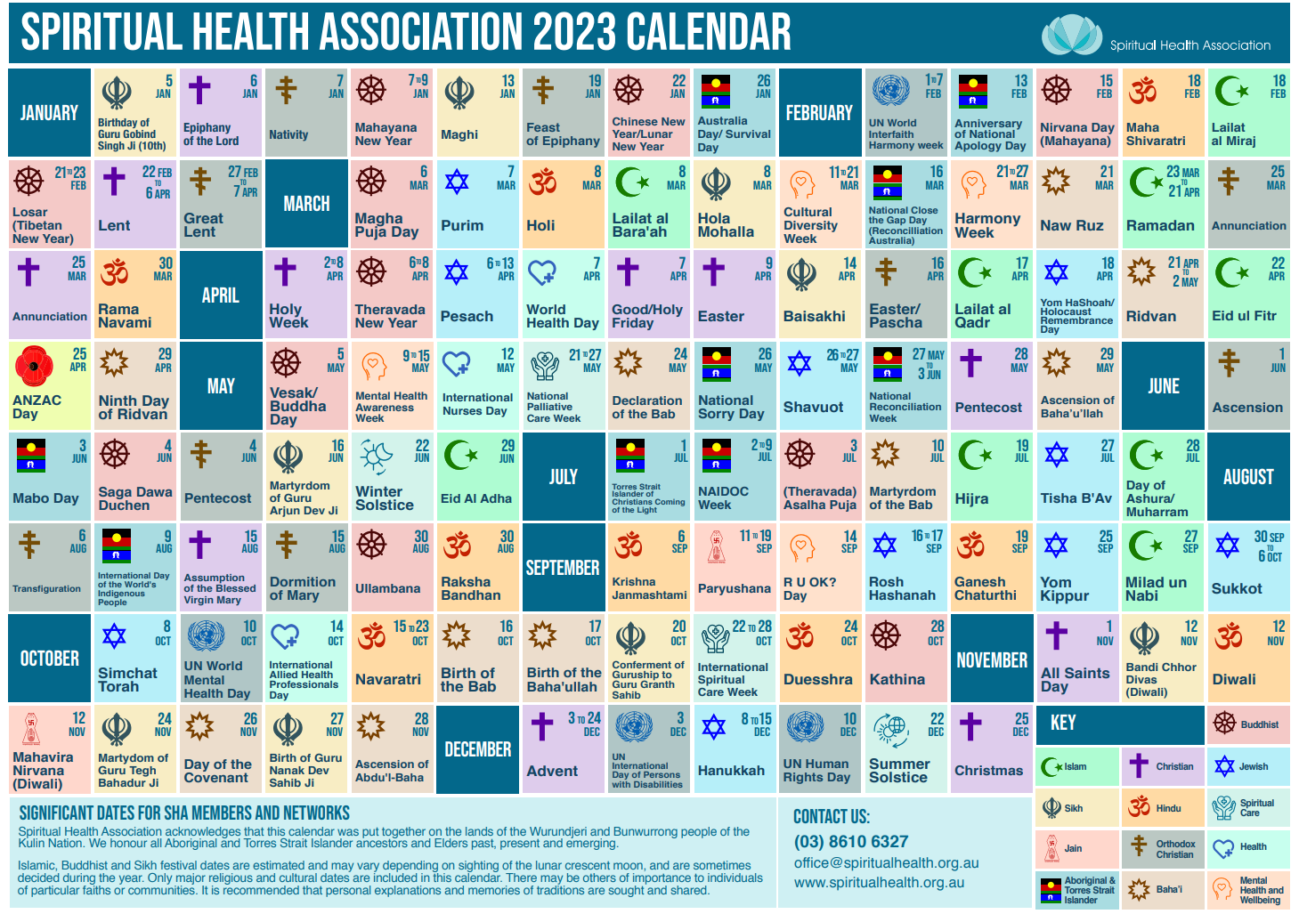 Multi Faith Calander 2023 Multi Faith Calander 2023