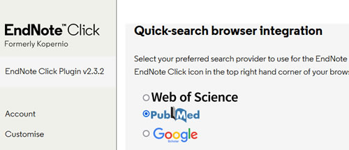 Library : EndNote Click