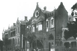 The old Carlton site of the hospital where the libary first opened