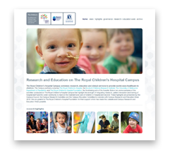 Visit the Research and Education on The Royal Children's Hospital Campus website