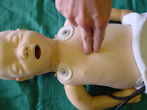Chest compressions infant