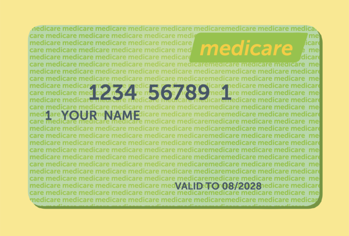 Medicare card illustration